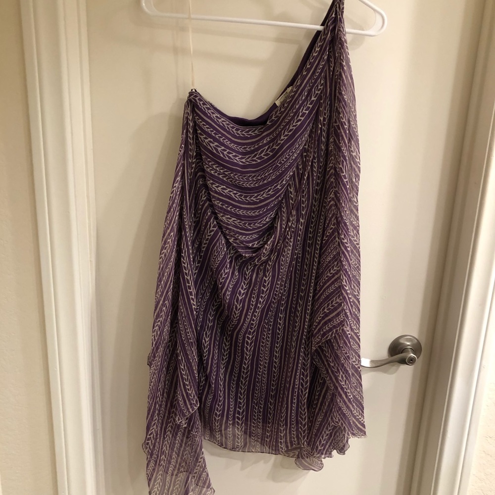 Purple Silk Chiffon Dress